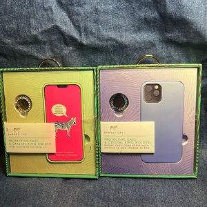 Dabney Lee iPhone 12/12 pro & 6.1” mint green & blue set NIB